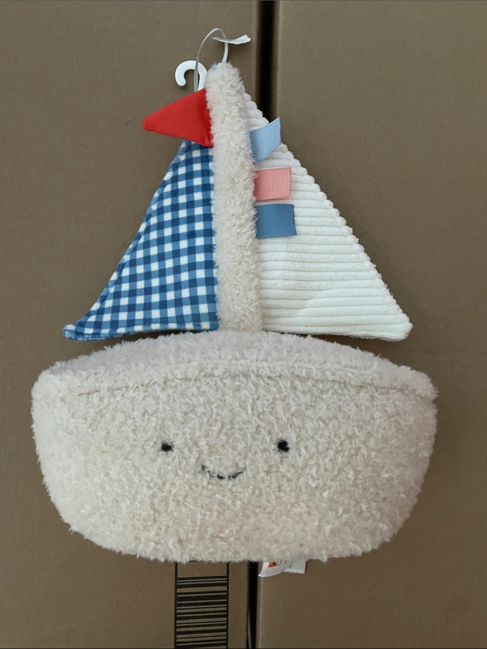 Cloud Island Plush Stuffed Animal Baby Learning Toy Sail Boat NWOT
